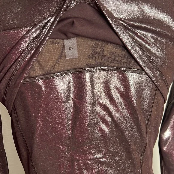 043.Lululemon Define hooded jacket shine radiant foil print French press sizes 8 - Picture 16 of 16